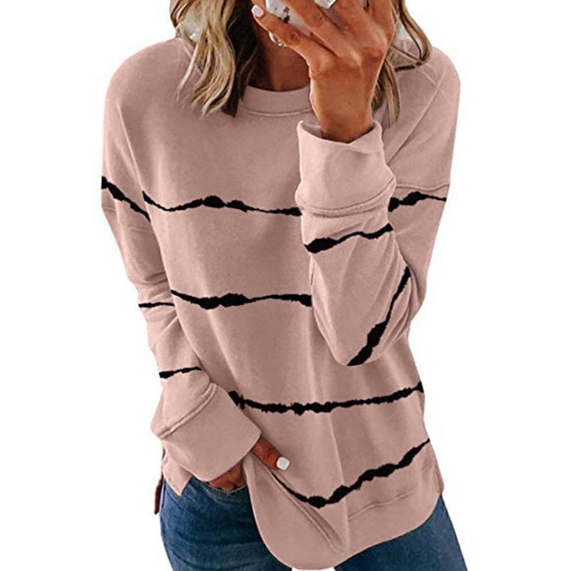 Stranges pour femmes Sweater Long bras chemise