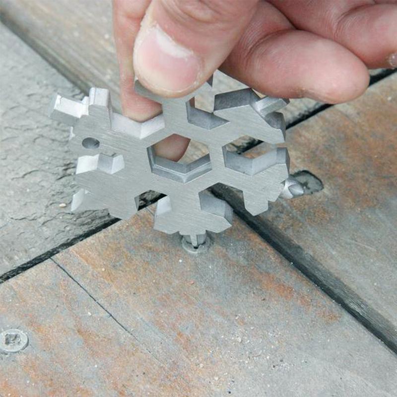 Fiocchi di neve in acciaio inossidabile 18 in 1 multi-tool