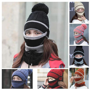 Cappello e sciarpa invernali da donna