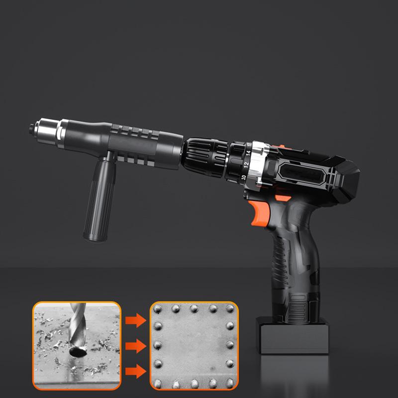 【🔥Sconto del 50% 🔥】 Kit adattatore a pistola a rivetta professionale 🛠Con 4 pezzi di diverse viti da ugello