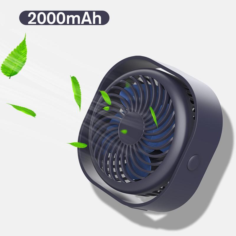 Mini fan rechargeable carré