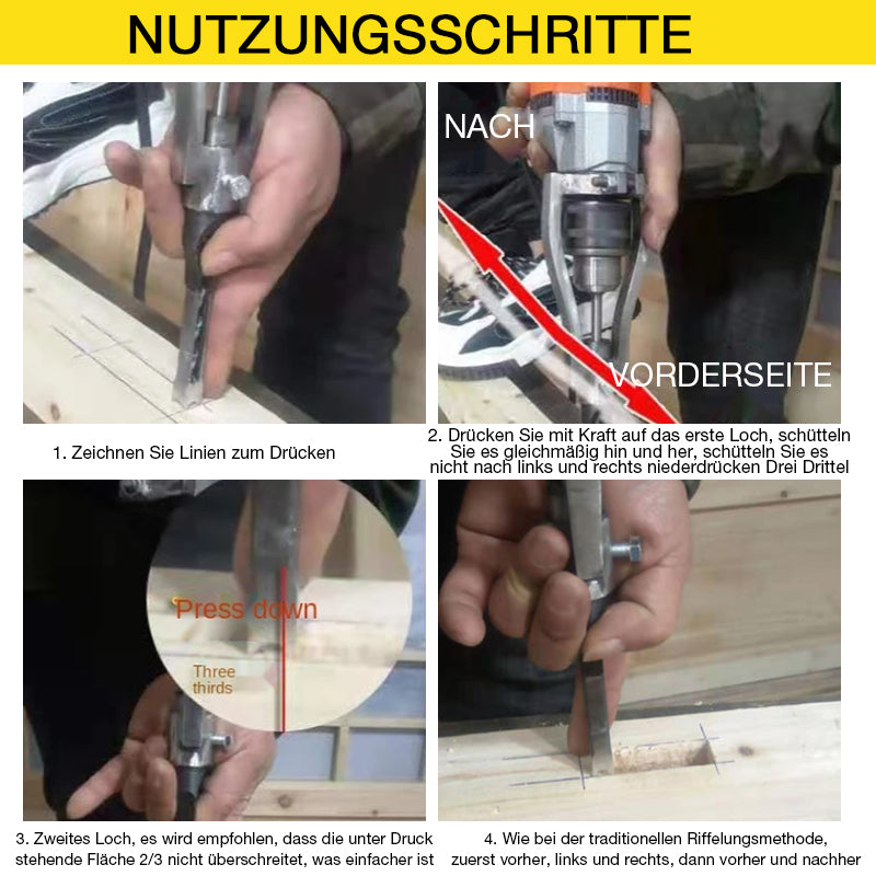 Holzbearbeitungs-Vierkantloch-Bohrer-Adapterhalterung