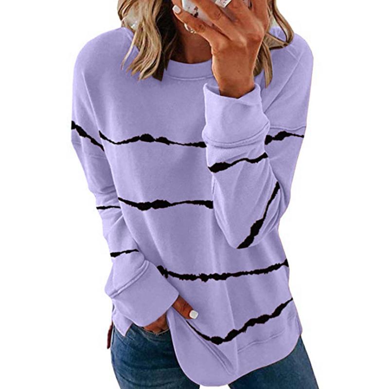 Stranges pour femmes Sweater Long bras chemise