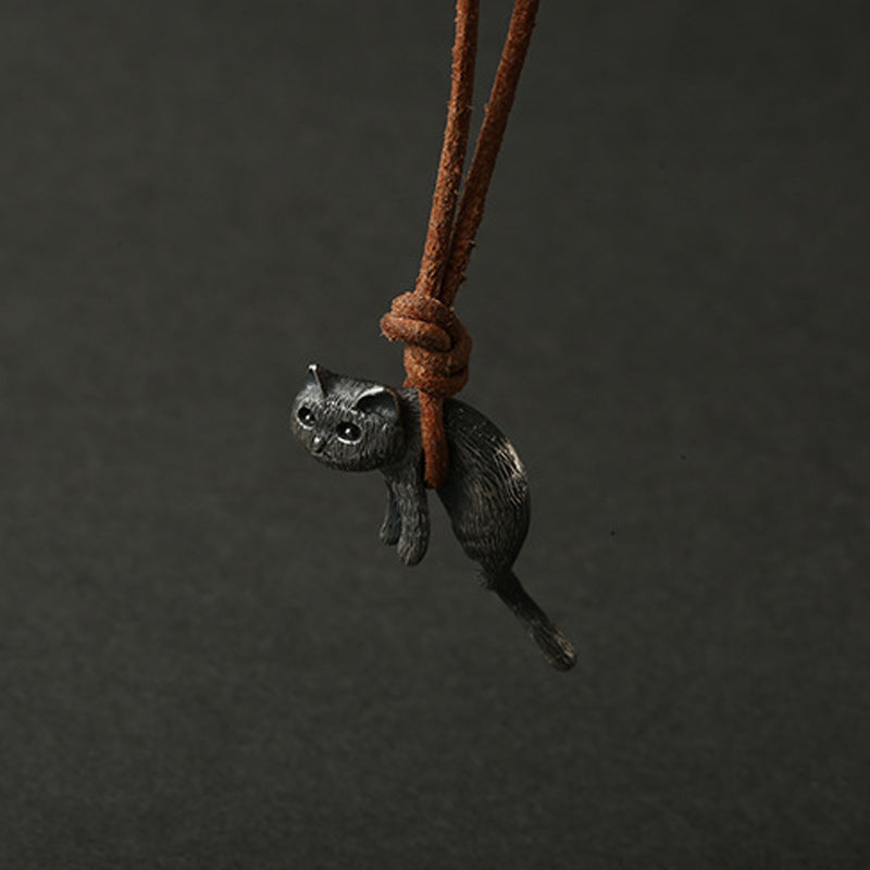 Scruffy Katze Halskette