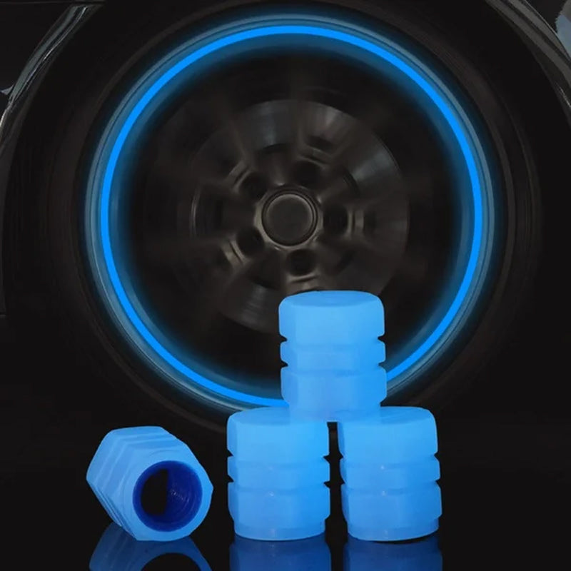 Caps de soupape de pneus fluorescents universels