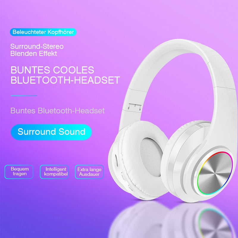 Cuffie bluetooth illuminate stereo over-ear