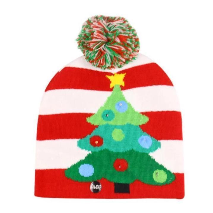 Chapeau de haricots LED de Noël